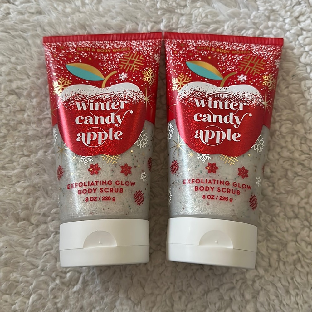 Bath & Body Works Winter Candy Apple Exfoliating Glow Body Scrub